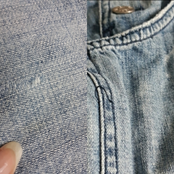 Madewell Distressed Jean Overalls - Picture 17 of 17